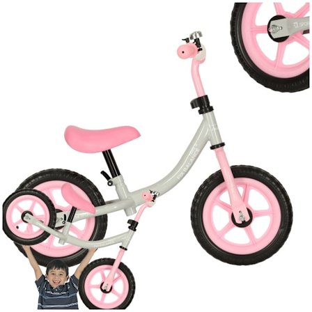Tasapainopyörä lapsille - Opi lapsesi pyöräilemään valkoinen
