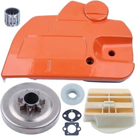 Broms kopplingslock och kopplingstrumma 325 "7T för Husqvarna 445 450 med luftfilter kuggad a