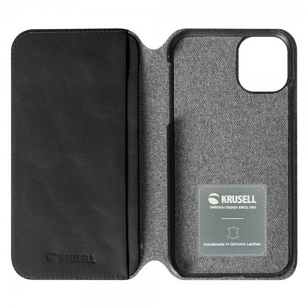 Krusell Sunne Wallet etui til iPhone 11, Vintage Svart