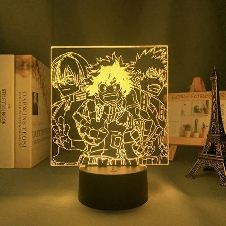 My Hero Academia-lampa, My Hero Academia-födelsedagsdekorationer,