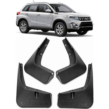 Passar Främre & Bakre Formsprutade Stänkskydd Mud Flaps FÖR 2015-2023 Suzuki Vitara-