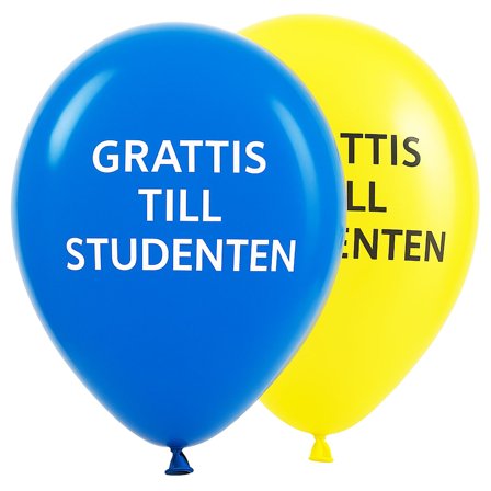 Ballonger Svensk Studentfeiring Grattis
