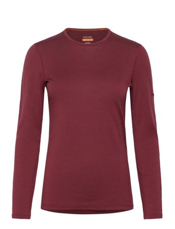 Icebreaker W 200 Oasis Ls Crewe Burgundy
