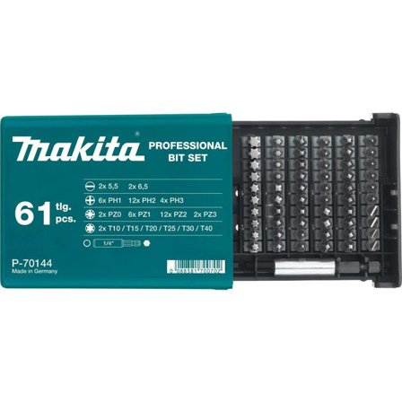 Makita P-70144 Ruuvikärkisarja 61 osaa, Koneiden tarvikkeet & käyttöosat
