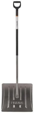 Fiskars 143060 Snöskyffel i aluminium, långt skaft, Trädgårdsredskap
