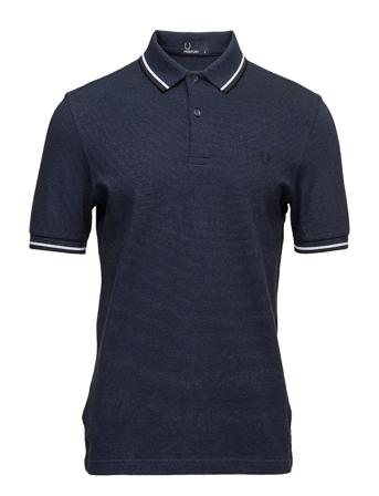 Twin Tipped Fp Shirt Polos Short-sleeved Blå Fred Perry