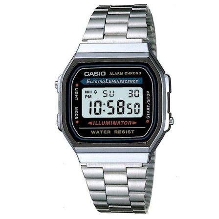 Casio Vintage Ikoninen hopean ja mustan sekoitettu kello