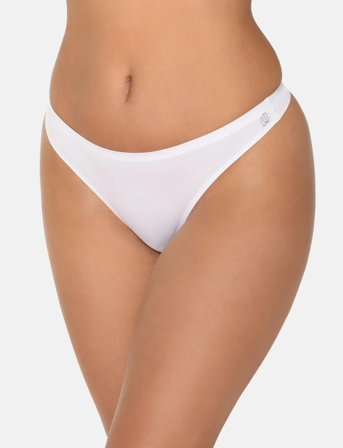 URBAN QUEST Women Bamboo String Brief - White - XL