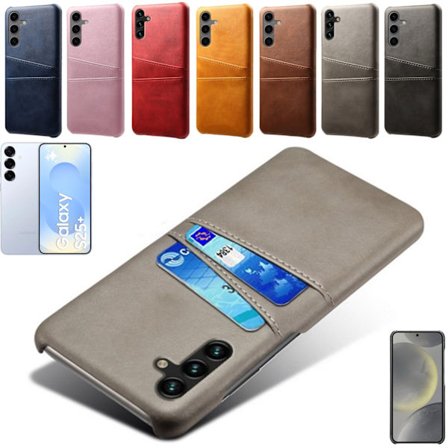 Samsung Galaxy S25 Plus skal 2 kort fack grå -