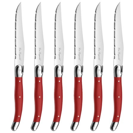 Lou Laguiole Tradition grillkniv 6-pack, röd | Utematlagning > Grillar > Grillknivar | Bagaren och Kocken