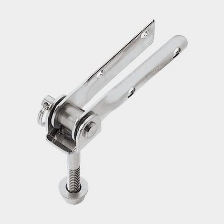 Kování kormidelní páky Ronstan Bolt-Through, s 1/4" UNC x 1 3/4" (45 mm) šroubem, vhodné pro Ø16 mm trubku