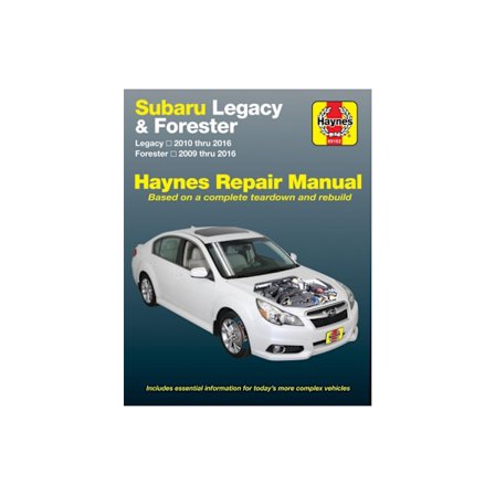 Subaru Legacy (10-16) & Forester (09-16) Haynes Repair Manual (USA) (häftad, eng)