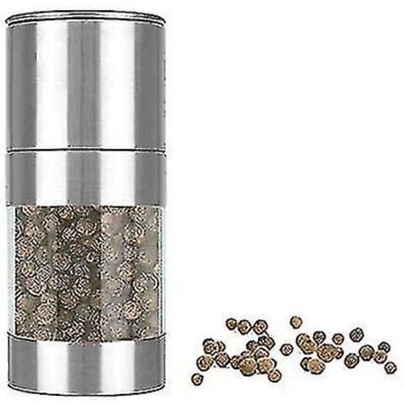 Manuell Pepperkvern, Salt- og Pepperkvern, Rustfritt Stål Krydderkvern, Justerbar Grovhet