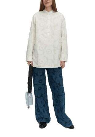 Marimekko Kooste Unikko Shirt Skjortor Dam Grå 42