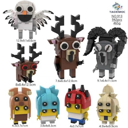 99 Nights in the Forest Byggesett | 8-delt puslespill og lekefigurer | Kreativ lek for barn