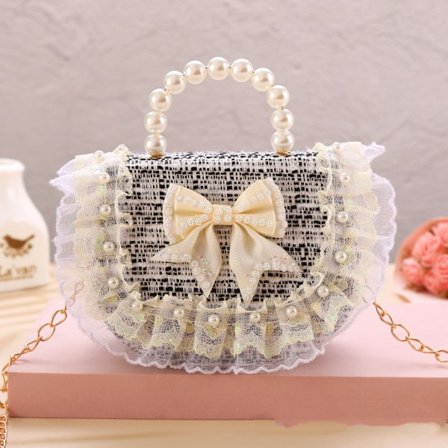 Pearl Handväska Axelväska SVART