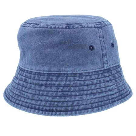 Beechfield - Sininen bucket Hattu - Denim Vintage Washed Bucket @ Hatstore