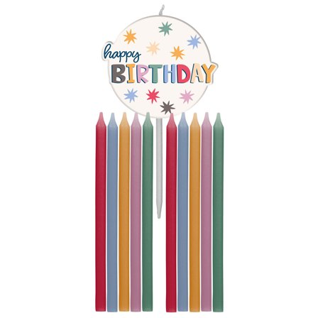 Happy Birthday Tårtljus Stjärnor 11-pack