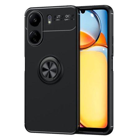 För Xiaomi Redmi 13C Hybrid skal Finger Ring Metall Plåt