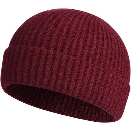 Kort Fiskerhue til Mænd Kvinder, Vinter Varme Huer vinrød