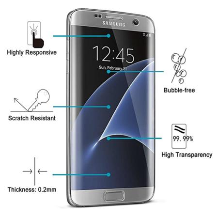 Samsung Galaxy S7 Mjukt Skärmskydd Pet 9h 0,2mm Transparent/genomskinlig