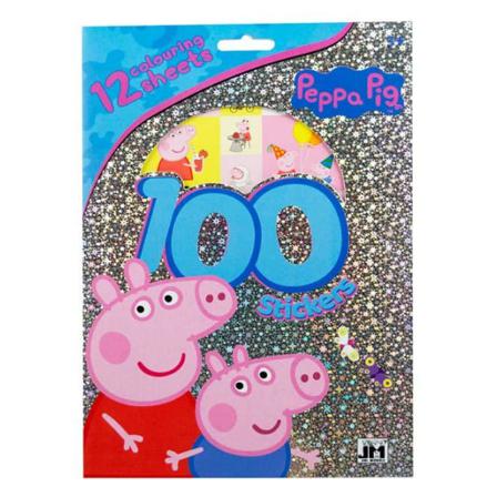 Peppa Pig - 100 St Holograf Klistermärken Multifärg