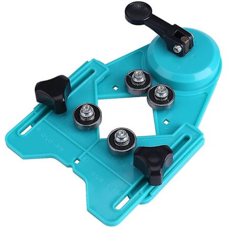 Porakoneen ohjain Poranterän reikäsahaohjain Jig 4mm-80mm säädettävä lyöntipaikannus Reikäsahaohjain Jig Kiinnitys