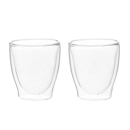 Kaksiseinäiset kahvilasit borosilikaattilasista, 20 cl, 2-pack