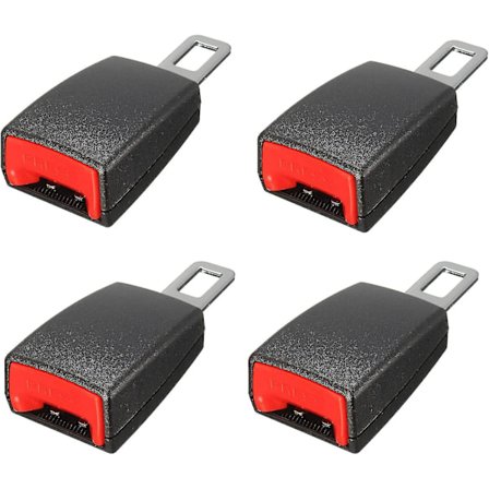 4-pack Svart Bilbältesspänne Bil Bälte Säkerhetsbälte Lastbil Säkerhetsbälte Förlängare Spänne Knapp Förlängning Spänne(PA).pa