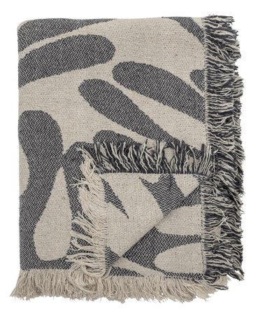 Bloomingville Alk Pledd Resirkulert-Bomull Blå_130x160