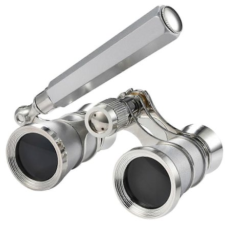 Pro Operakikkert 3X25 Kikkert Med Håndtak For Teater Hesteveddeløp Live, Kampanje