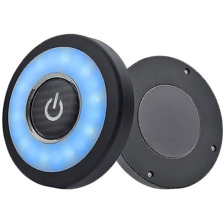 Billamp for bil, 3 farger USB oppladbar bil bagasjerom interiør