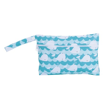 Tecknad Djurmönster Bärbar Blöjförvaringsväska Ficka 12