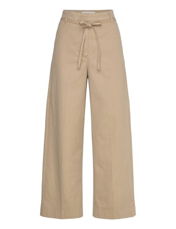 Jade - Modern Canvas Bottoms Trousers Wide Leg Beige Day Birger Et Mikkelsen