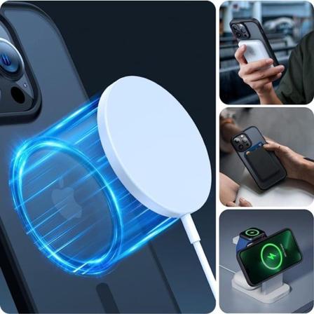 Tech-Protect iPhone 15 Pro -puhelinkotelo Magsafe Magmat - Titanium