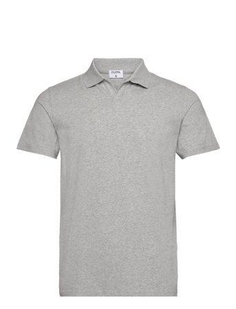 Filippa K Stretch Cotton Polo T-Shirt - Grey - L