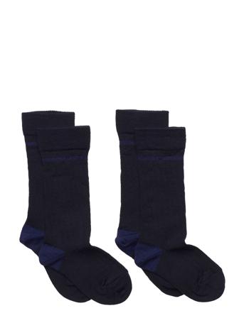 2-Pack Knee Stocking Socks & Tights Socks Marineblå FUB*Betinget Tilbud