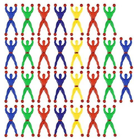 30 stk. Stretchy Sticky Wall Climbers, Kreative vindusklatrere leker klatrende mann for barn fest favoriserer lur nyhet