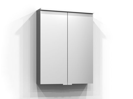 Svedbergs Bloc Spejlskab med LED-belysning Grå, Badeværelse