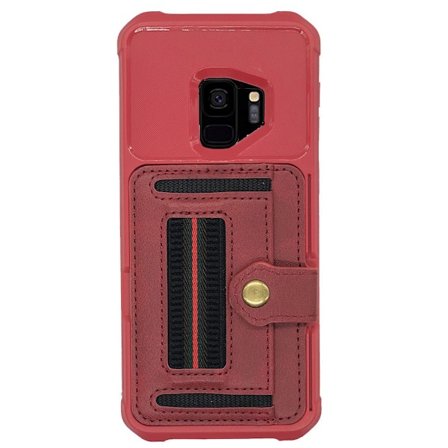 Samsung Galaxy S9 - Genomtänkt Skal med Korthållare