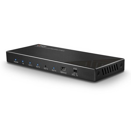 Lindy 4 Port HDMI 2.0 18G Splitter - video/lyd-splitter - 4 porter