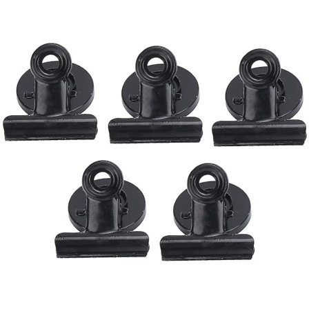 /HH/10 Kjøleskapsmagneter og Whiteboardmagneter, Ripefrie Kjøleskapsklemmer for Organisering (Farge: Svart)