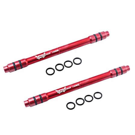 2 stk Sykkel 12 til 9 mm Gjennomgående Aksel Hurtigutløsning Nav Konvertering Spyd Adapter