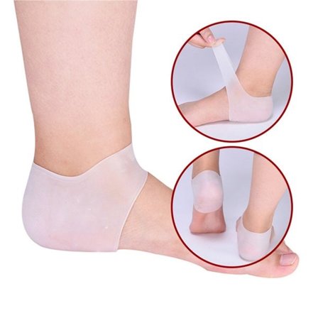 Hælbeskyttere i silikon - 2-pakning for trykkavlastning og komfort ved hvert skritt