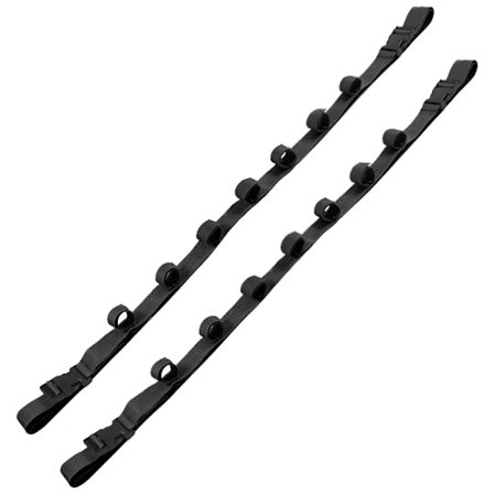 Fiske stang ramme, 2-bil lavet 7-ring nylon fiskestang rem