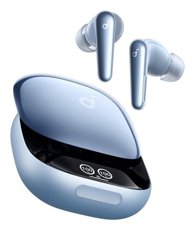 Anker Liberty 4 Pro Kopfhörer True Wireless Stereo (TWS) im Ohr Anrufe/Musik/Sport/Alltag USB Typ-C Bluetooth Hellblau