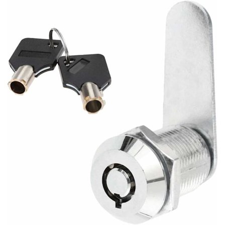 Sinkkiseos putkilukko turvalliseen laatikkoon, oven sylinteri, postilaatikko, työkalupakki, 2 avaimen lukko(25mm)