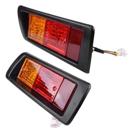 1 par bakstøtfanger tåkelys bak lampe 81550-60440 81550-60520 Passer til Land Cruiser Prado Fj90/95 As Shown In Color