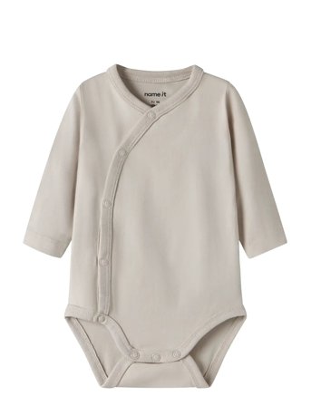 name it Nbmvrolle Ls Wrap Body - Beige - 68