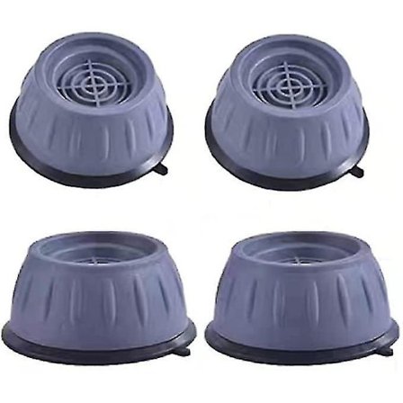 4 stk Vaskemaskinmatter Gummi Støtdempende Sklisikre Støy